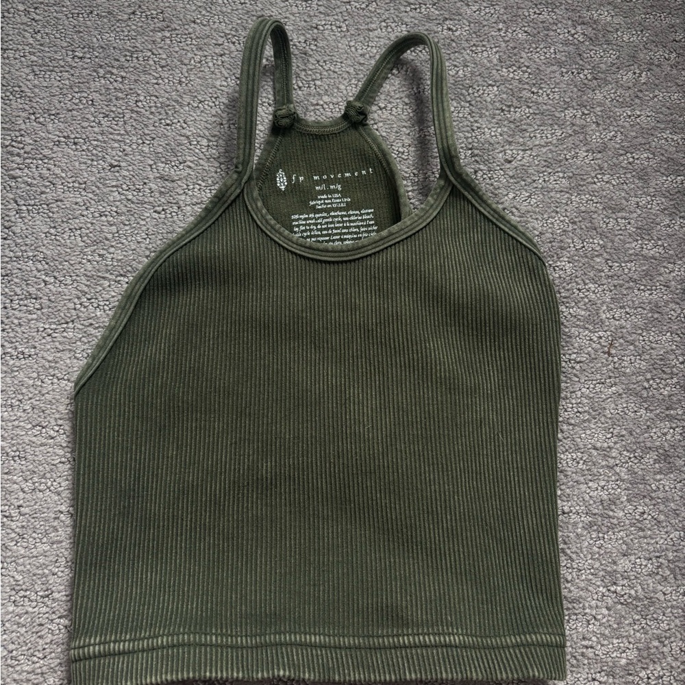 Free People Movement Green Tank Top